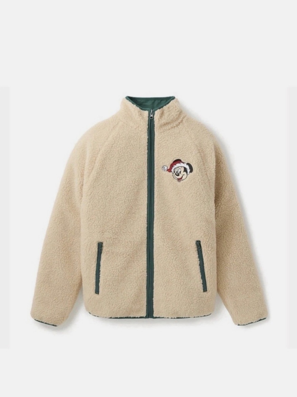 Disney Parks 2025 XMas Mickey Mouse Fleece Sherpa Jacket- UNISEX